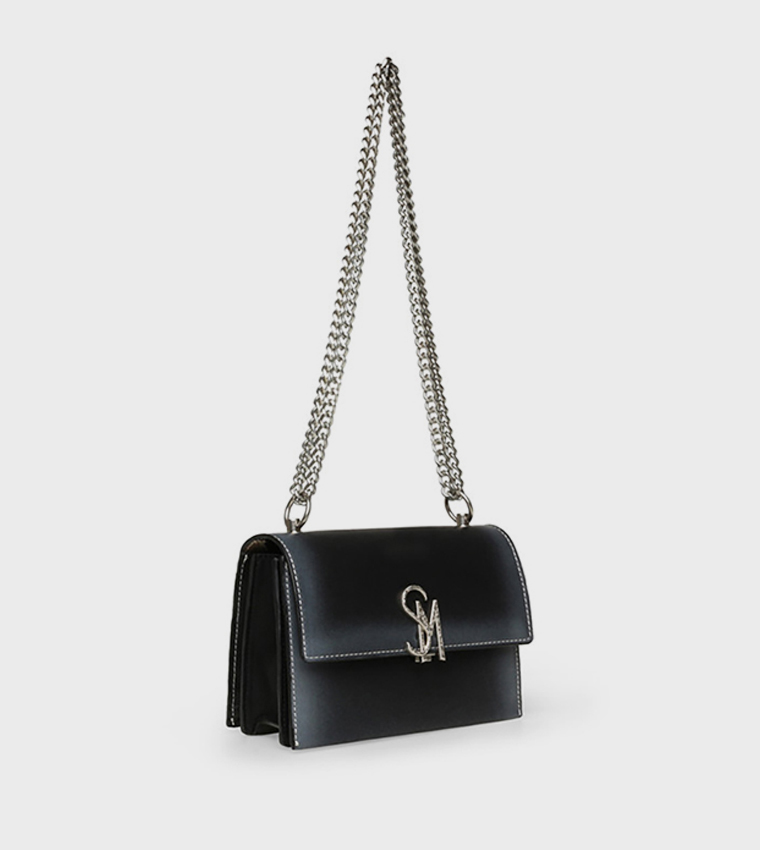 BPAYSON Monogram Detail Flap Crossbody Bag