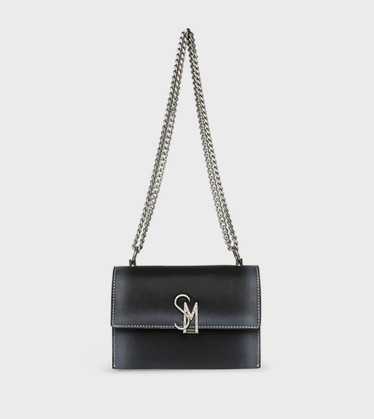 BPAYSON Monogram Detail Flap Crossbody Bag