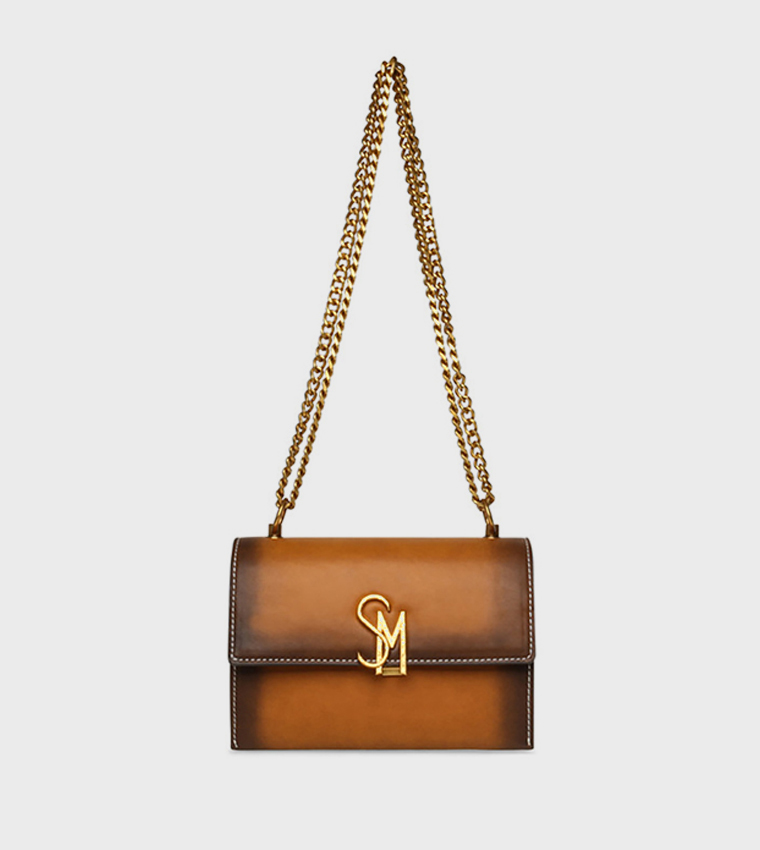 BPAYSON Monogram Detail Flap Crossbody Bag