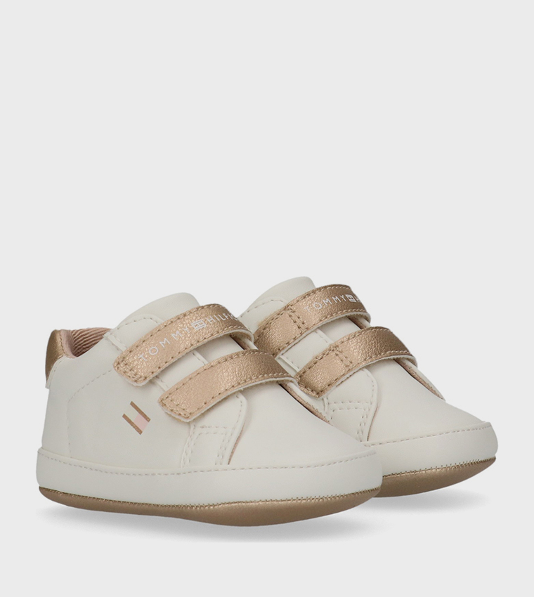 Color Block Velcro Closure Sneakers