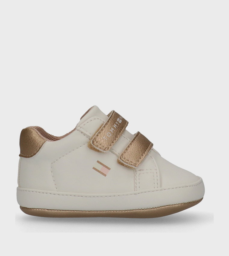 Color Block Velcro Closure Sneakers