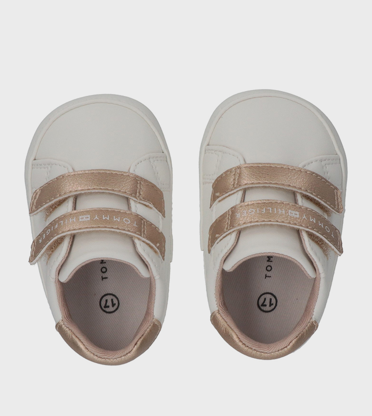 Color Block Velcro Closure Sneakers