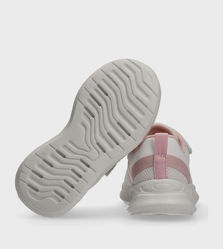 Color Block Velcro Closure Running Shoes