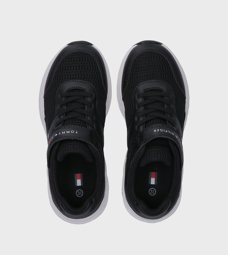 STEPH Velcro Closure Mesh Runner Sneakers