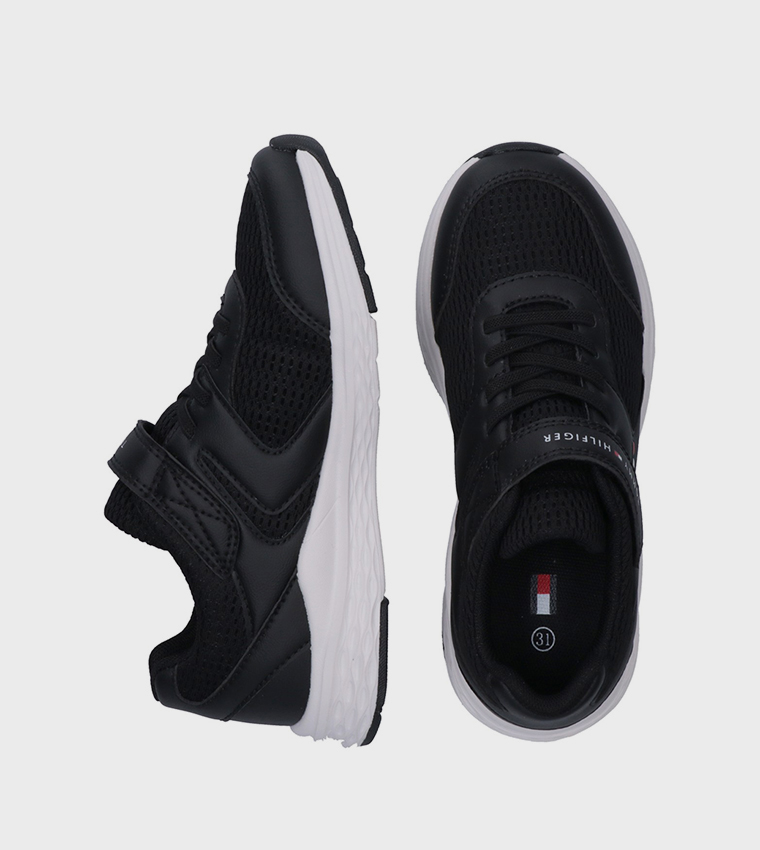 STEPH Velcro Closure Mesh Runner Sneakers