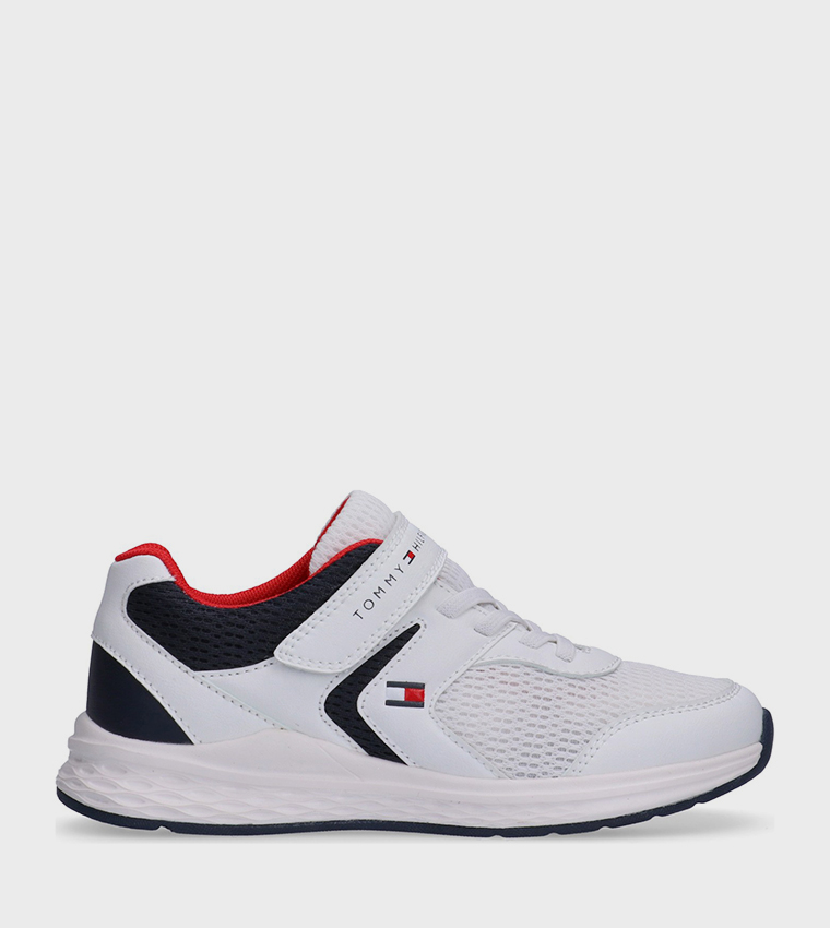 STEPH Velcro Closure Mesh Runner Sneakers