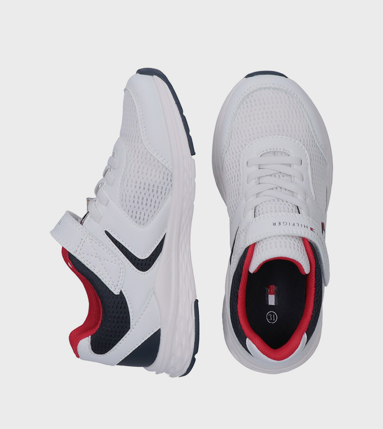 STEPH Velcro Closure Mesh Runner Sneakers