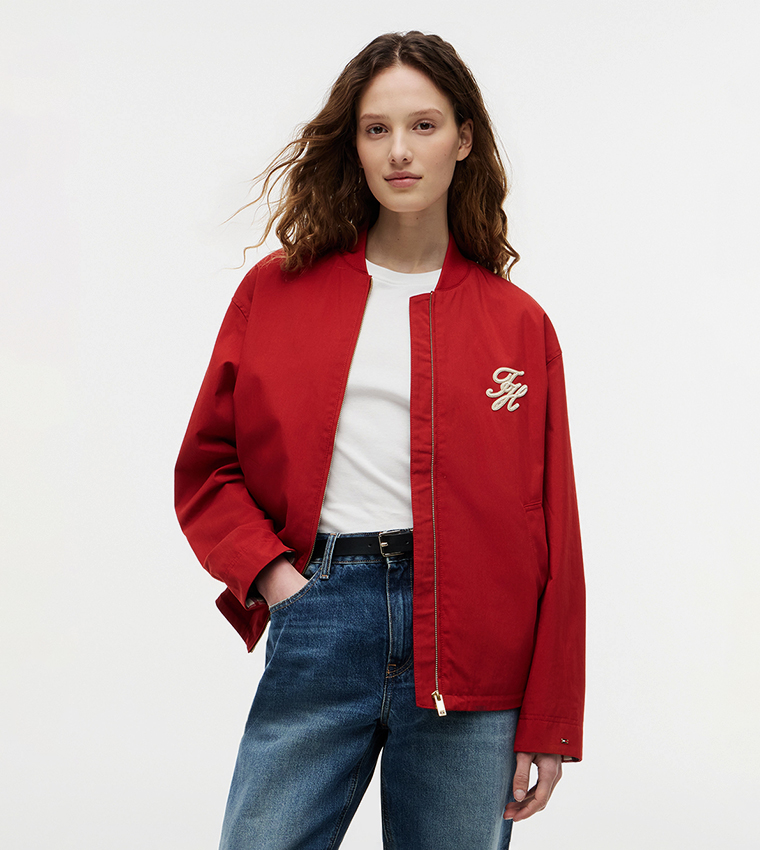 Monogram Zip-Through Bomber Jacket