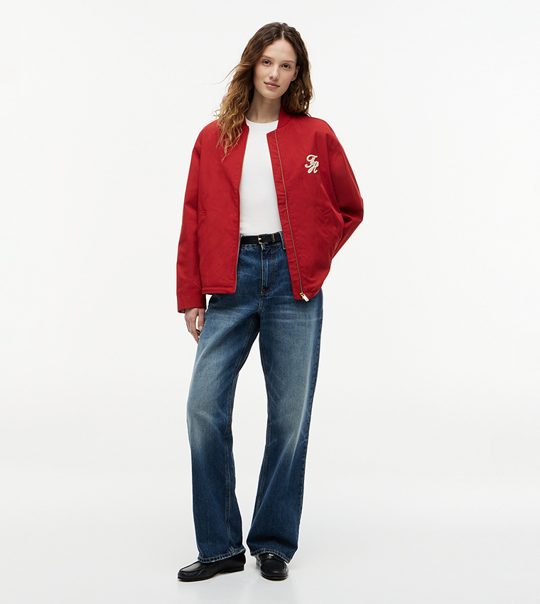 Monogram Zip-Through Bomber Jacket