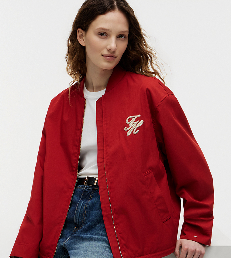 Monogram Zip-Through Bomber Jacket
