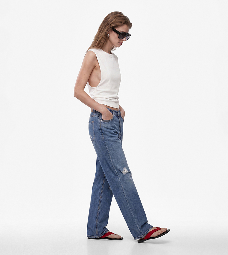 كوتون  توبات بلا أكمام  - أوف وايت  Sleeveless Tops