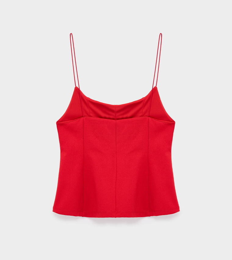 Koton  Sleeveless Tops - Red Sleeveless Tops