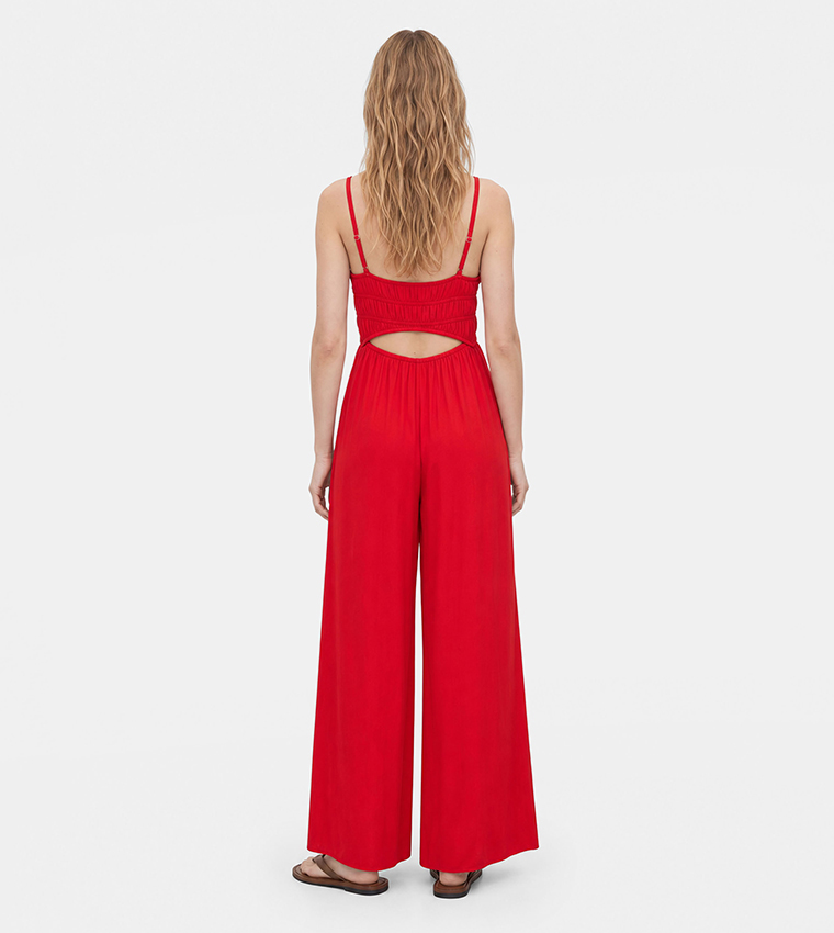 Solid Strappy Jumpsuit