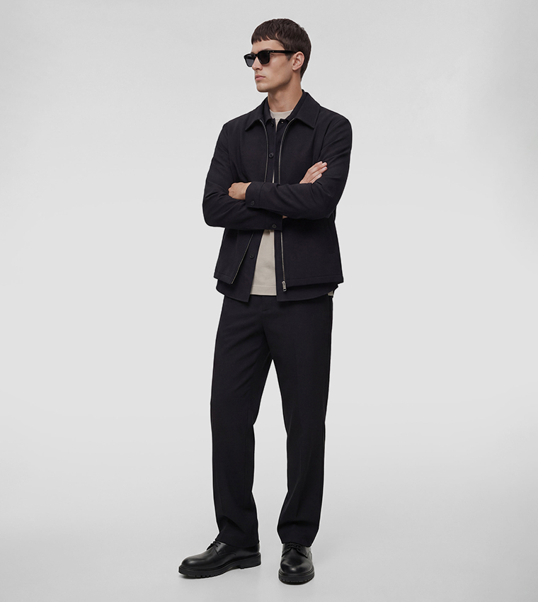 Solid Tapered Fit Pants