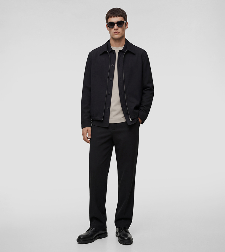 Solid Tapered Fit Pants