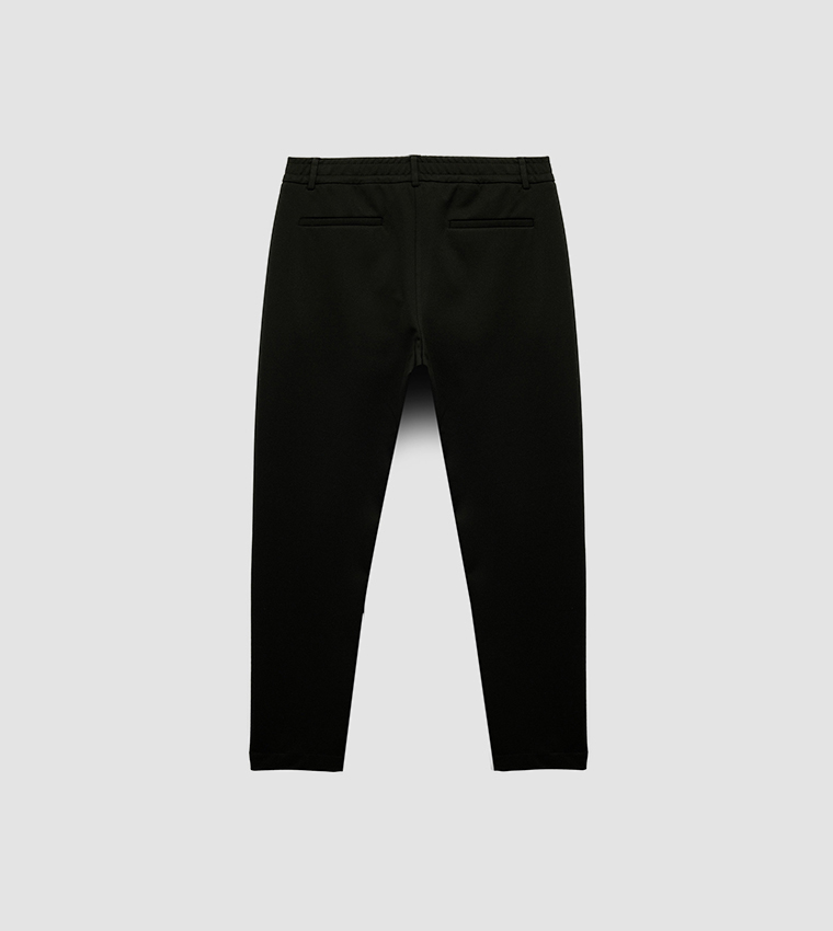 Solid Tapered Fit Pants