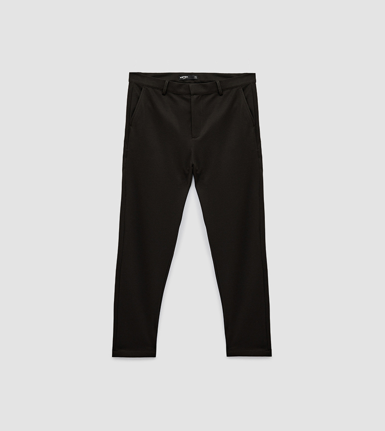 Solid Slim Fit Pants