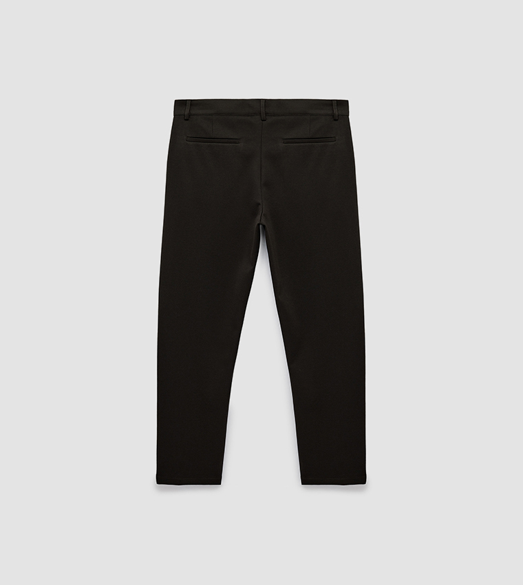 Solid Slim Fit Pants