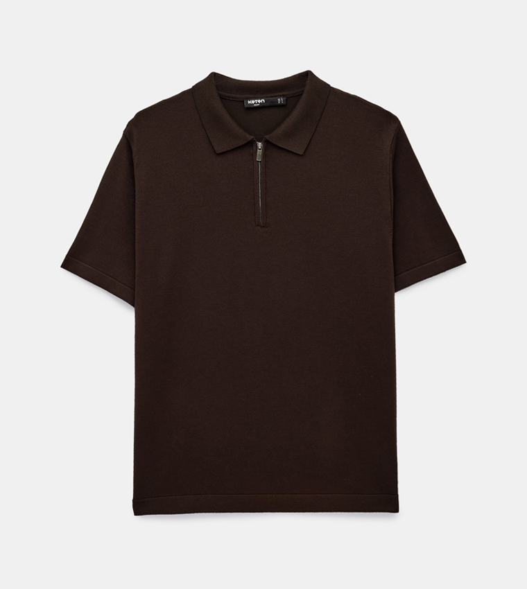 Half-zip Short Sleeves Polo T-Shirt