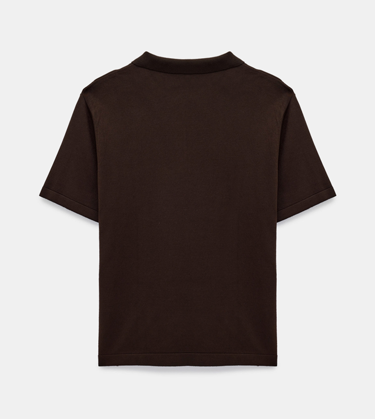 Half-zip Short Sleeves Polo T-Shirt