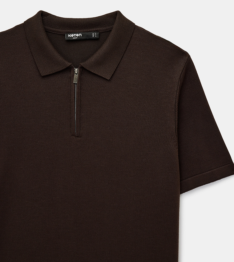 Half-zip Short Sleeves Polo T-Shirt