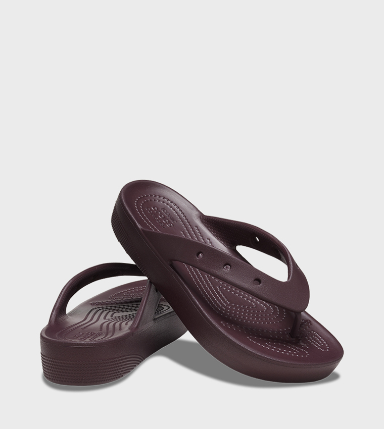 Crocs  Flip-Flops - Maroon Flip-Flops