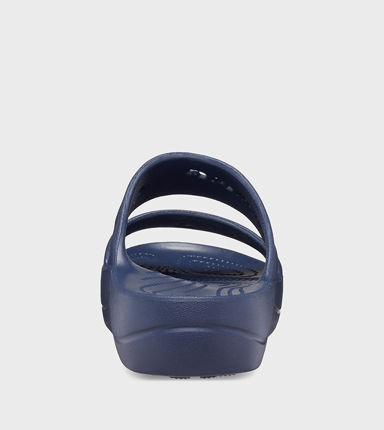 Crocs  Heels - Navy Flat Sandals