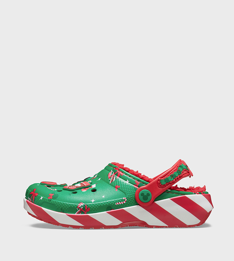 Kids' Mickey Xmas Lined Classic Clog