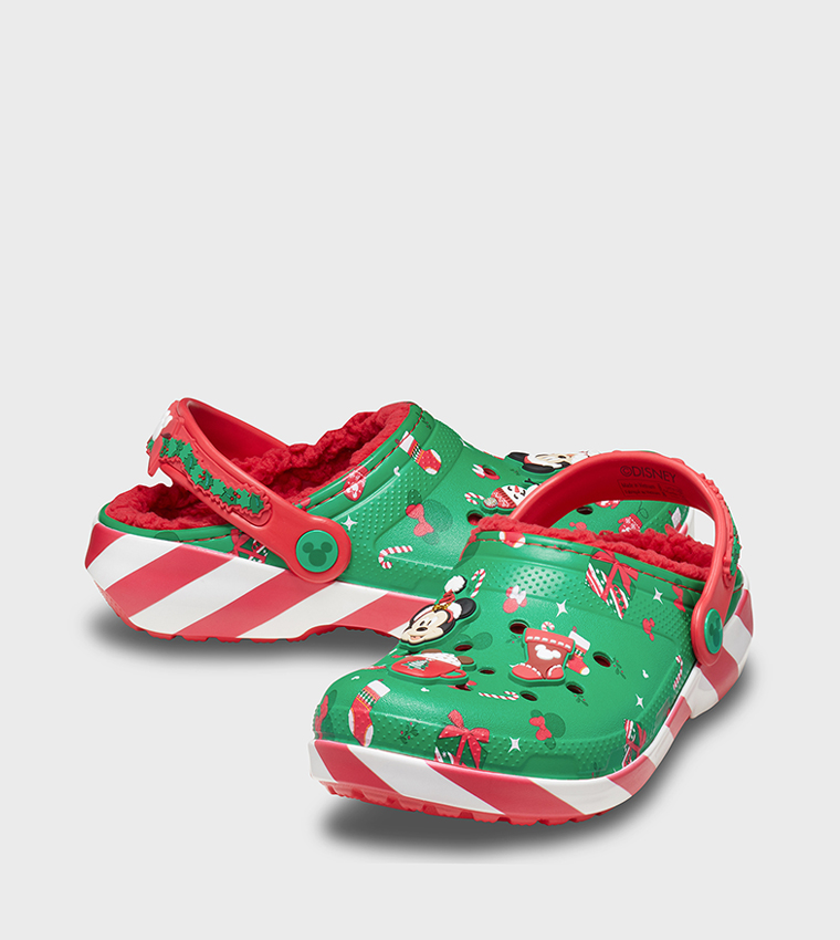 Kids' Mickey Xmas Lined Classic Clog