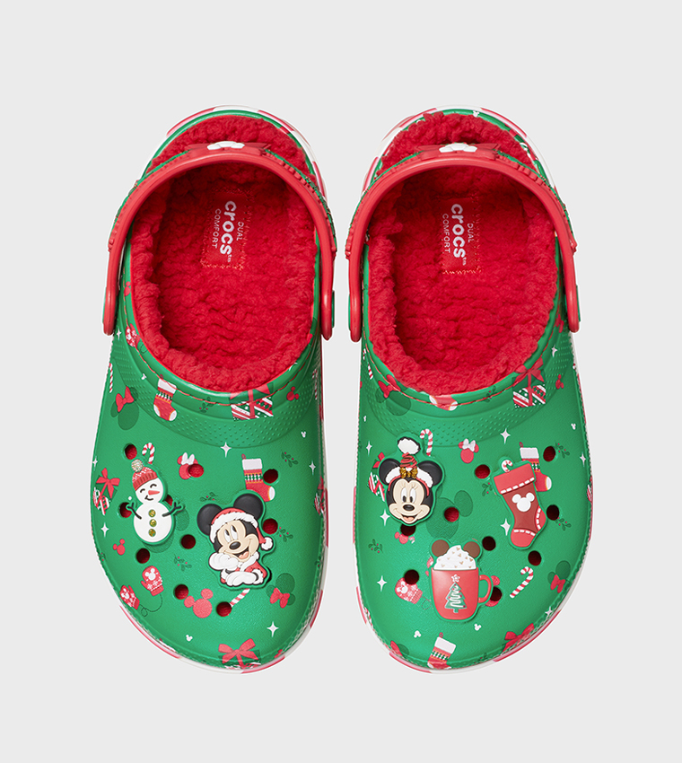 Kids' Mickey Xmas Lined Classic Clog
