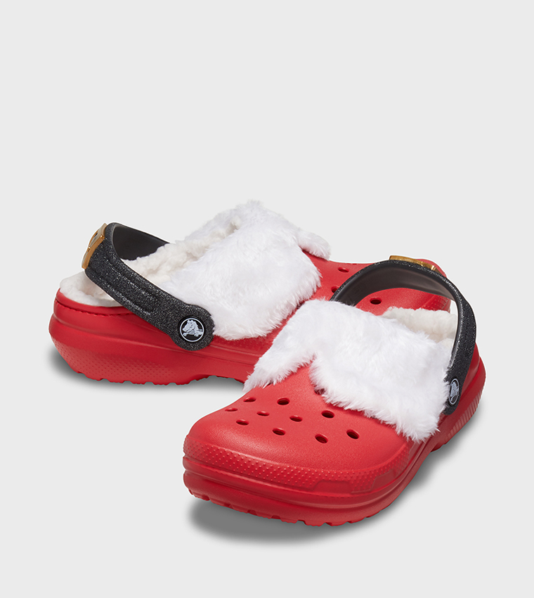 Kids' Classic Lined Santa Clog 