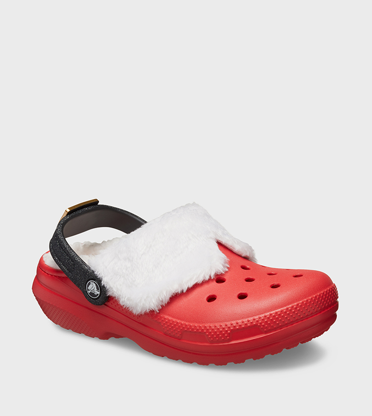 Classic Lined Santa Clog 