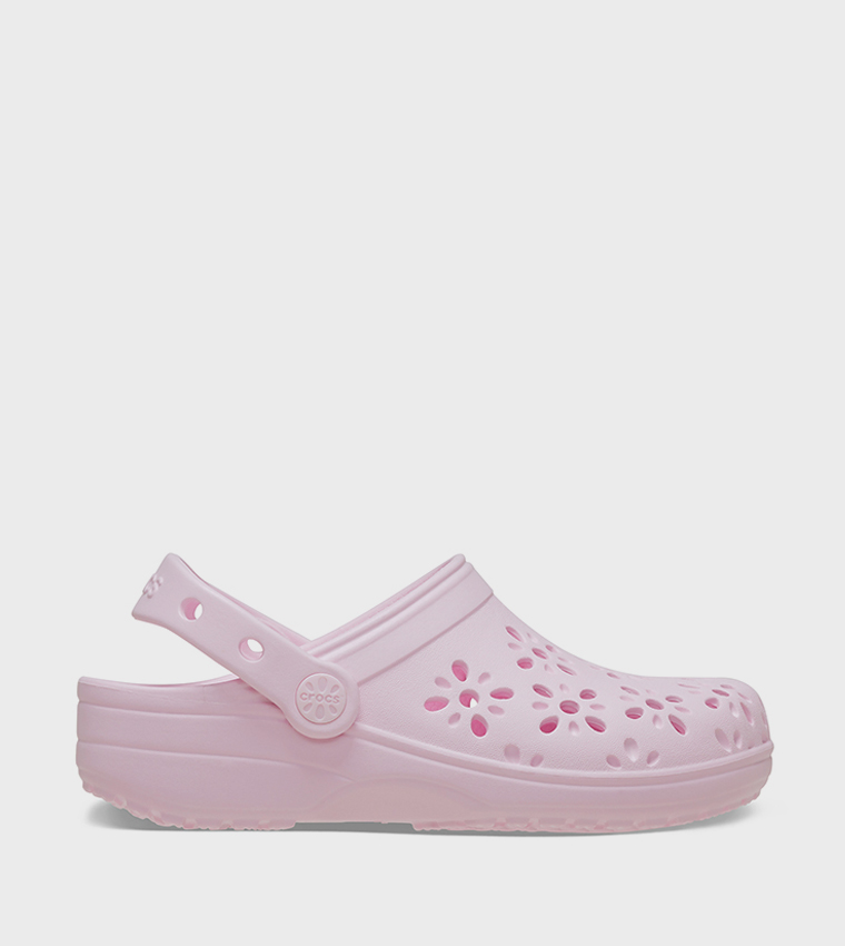 Kids' Classic Floral Cut Out Clog 