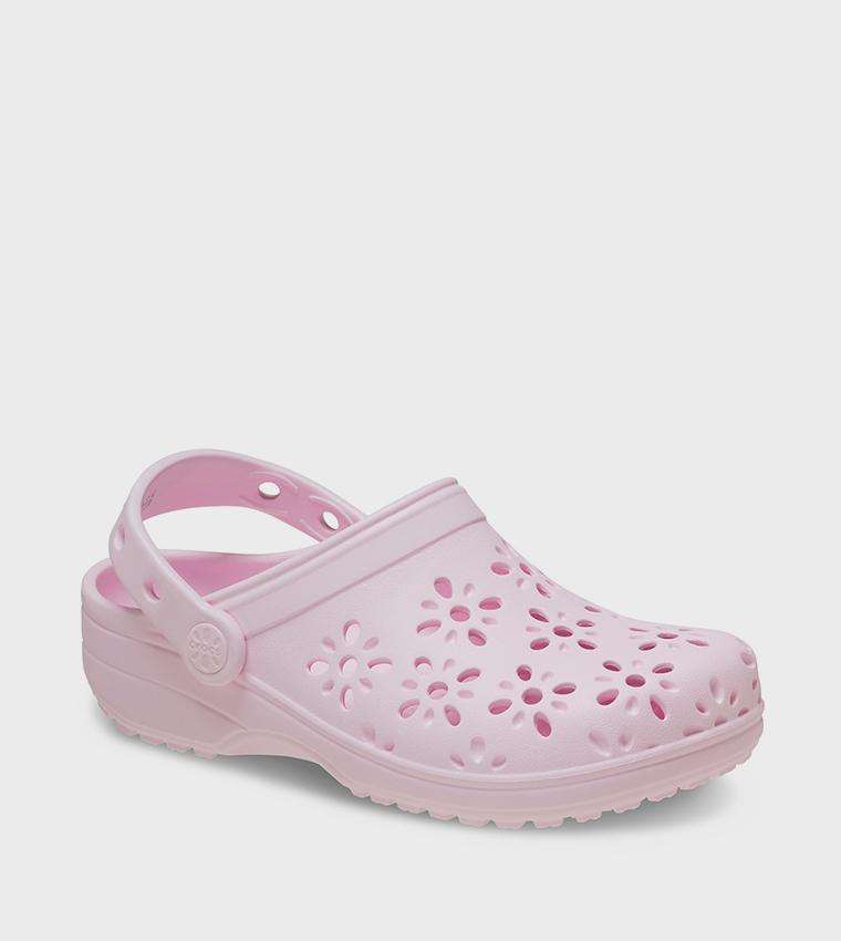 Kids' Classic Floral Cut Out Clog 