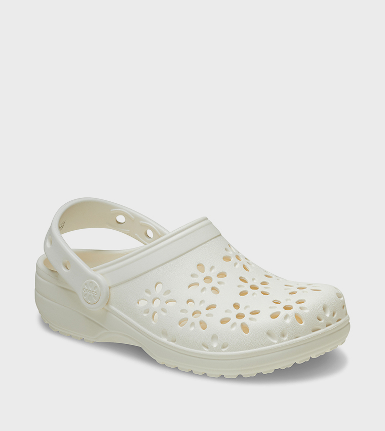 Toddlers' Classic Floral Cut Out Clog 