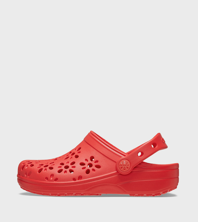 Toddlers' Classic Floral Cut Out Clog 