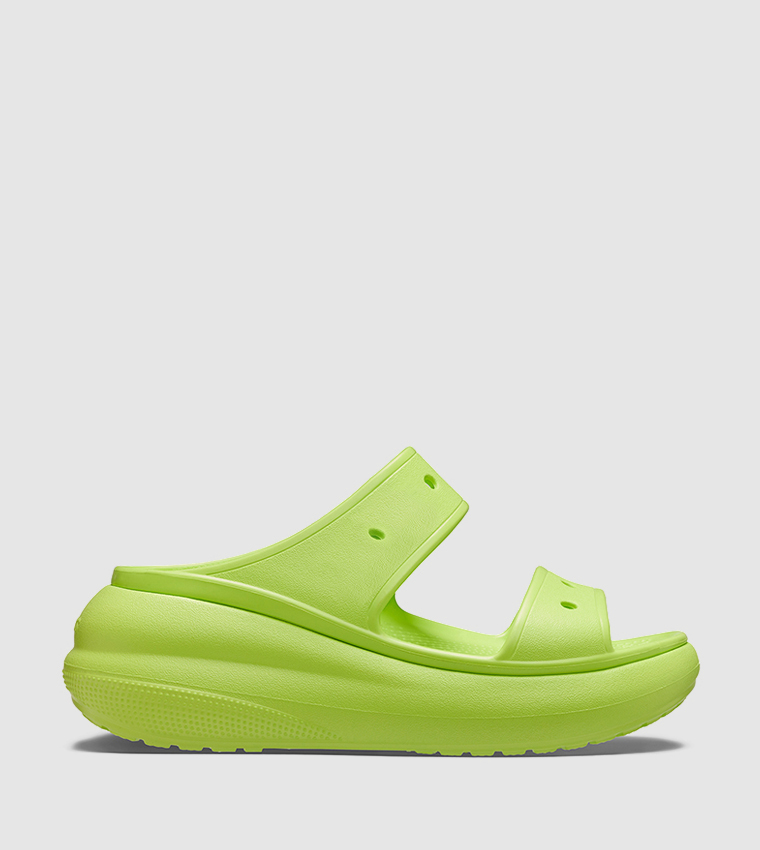 Crocs  Flat Sandals - Green Casual Sandals