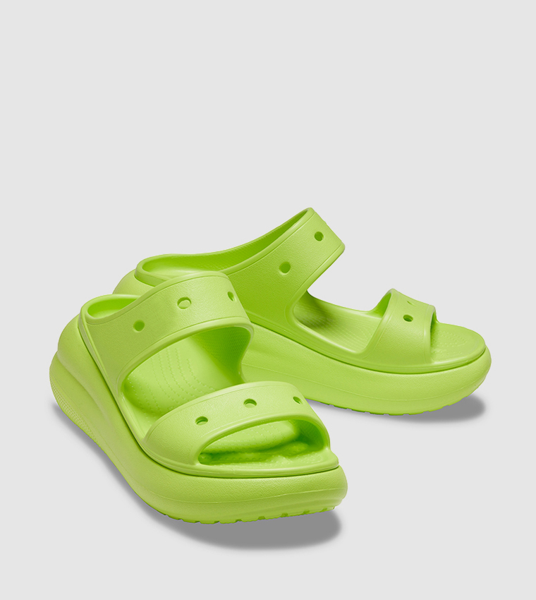 Crocs  Flat Sandals - Green Casual Sandals