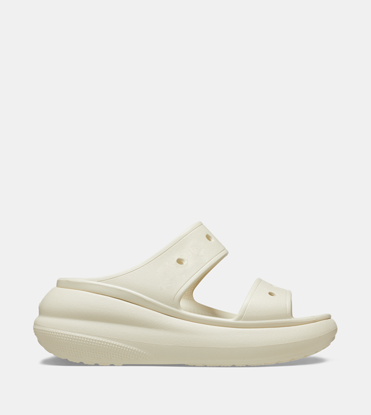 Crocs  Flat Sandals - Beige Casual Sandals