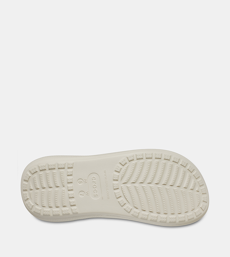 Crocs  Flat Sandals - Beige Casual Sandals