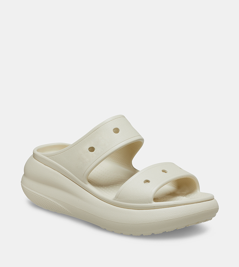 Crocs  Flat Sandals - Beige Casual Sandals
