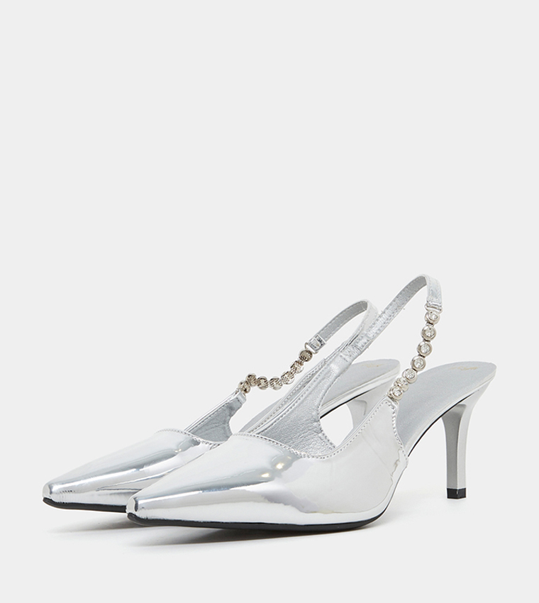 Embellished Side Strap Pumps