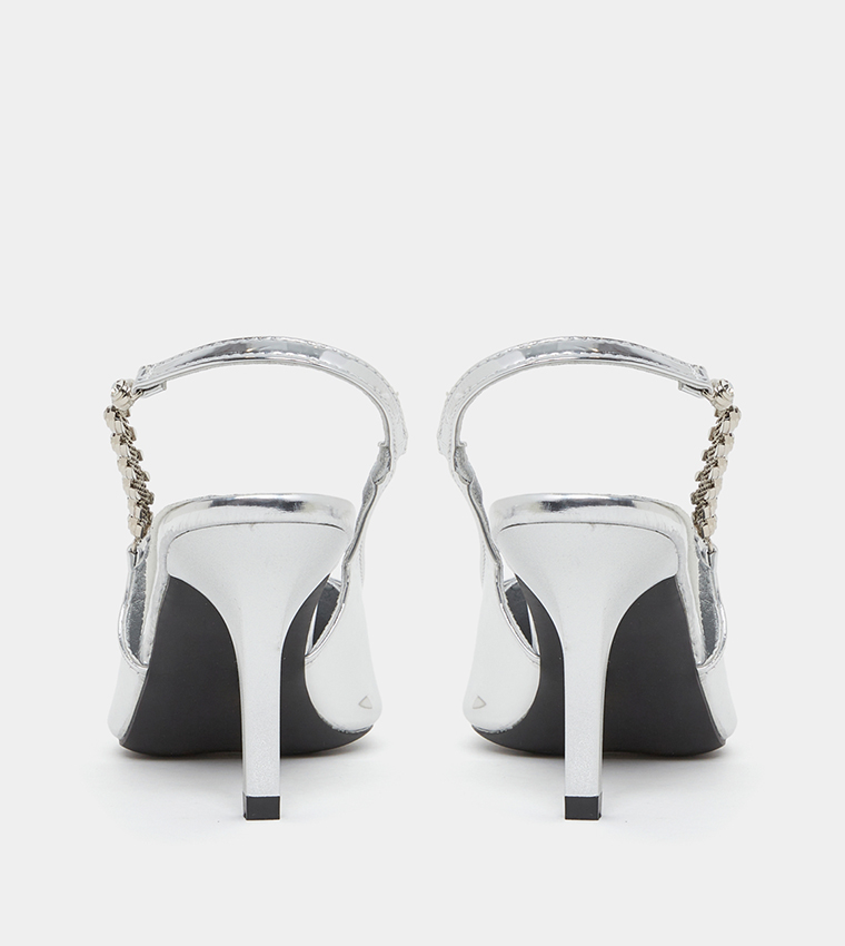 Embellished Side Strap Pumps