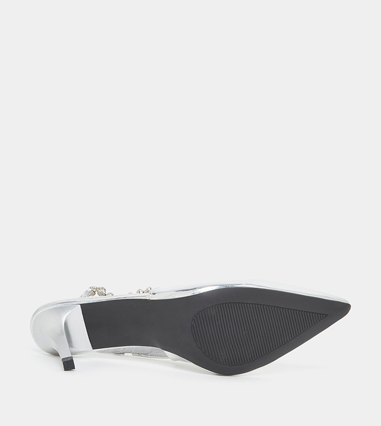 Embellished Side Strap Pumps