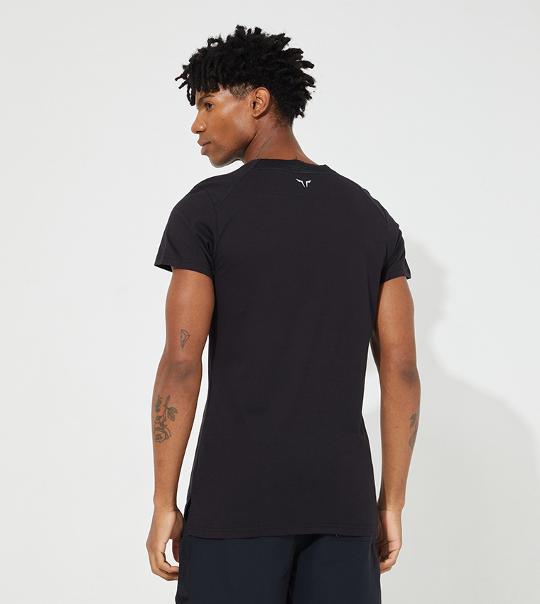 The Code Logo Printed Crew Neck Active T-Shirt