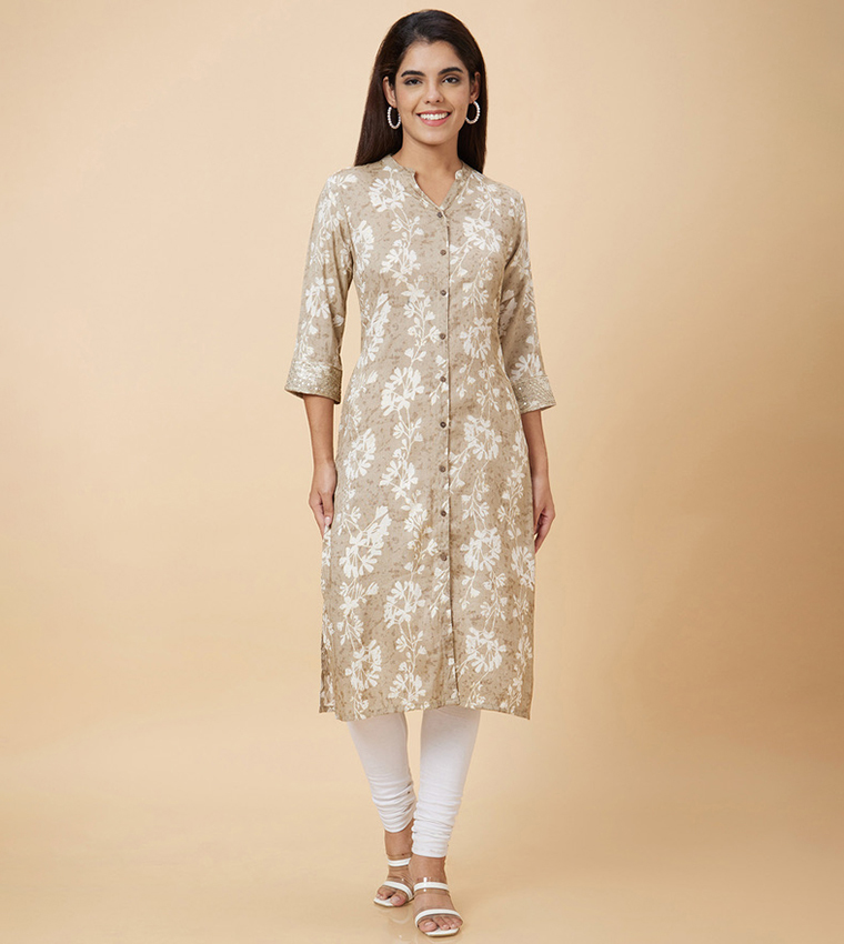 Printed Straight Kurta