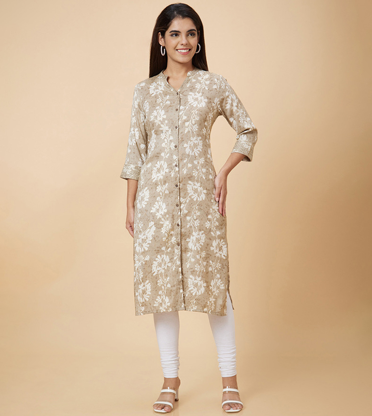 Printed Straight Kurta