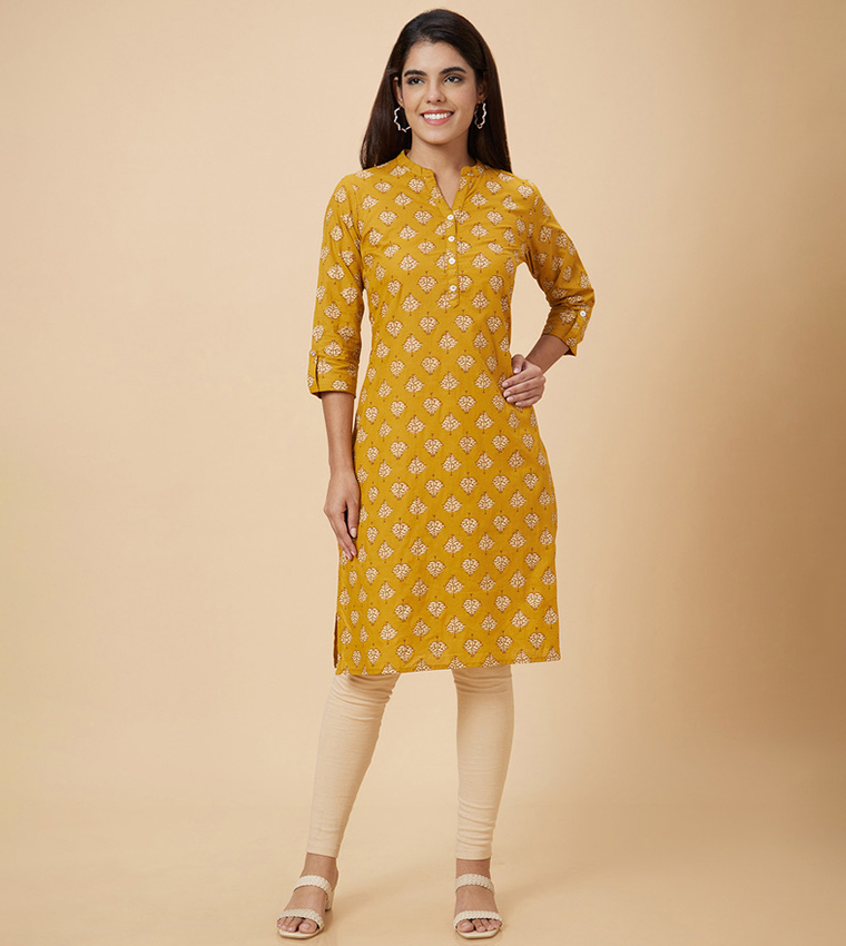 Printed Straight Kurta