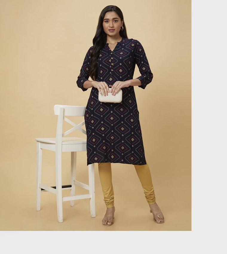 Printed Straight Kurta