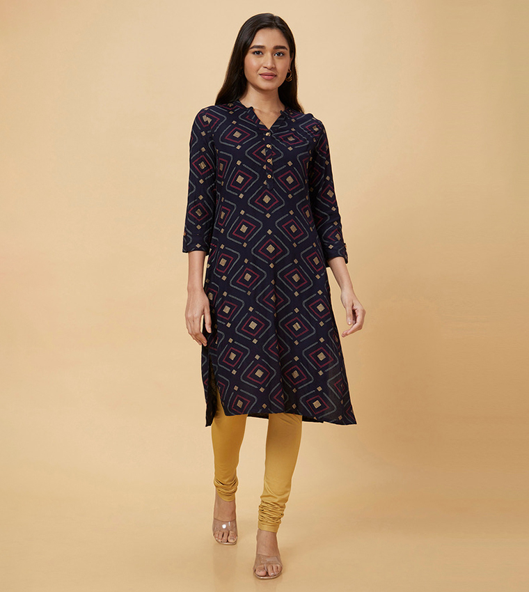 Printed Straight Kurta